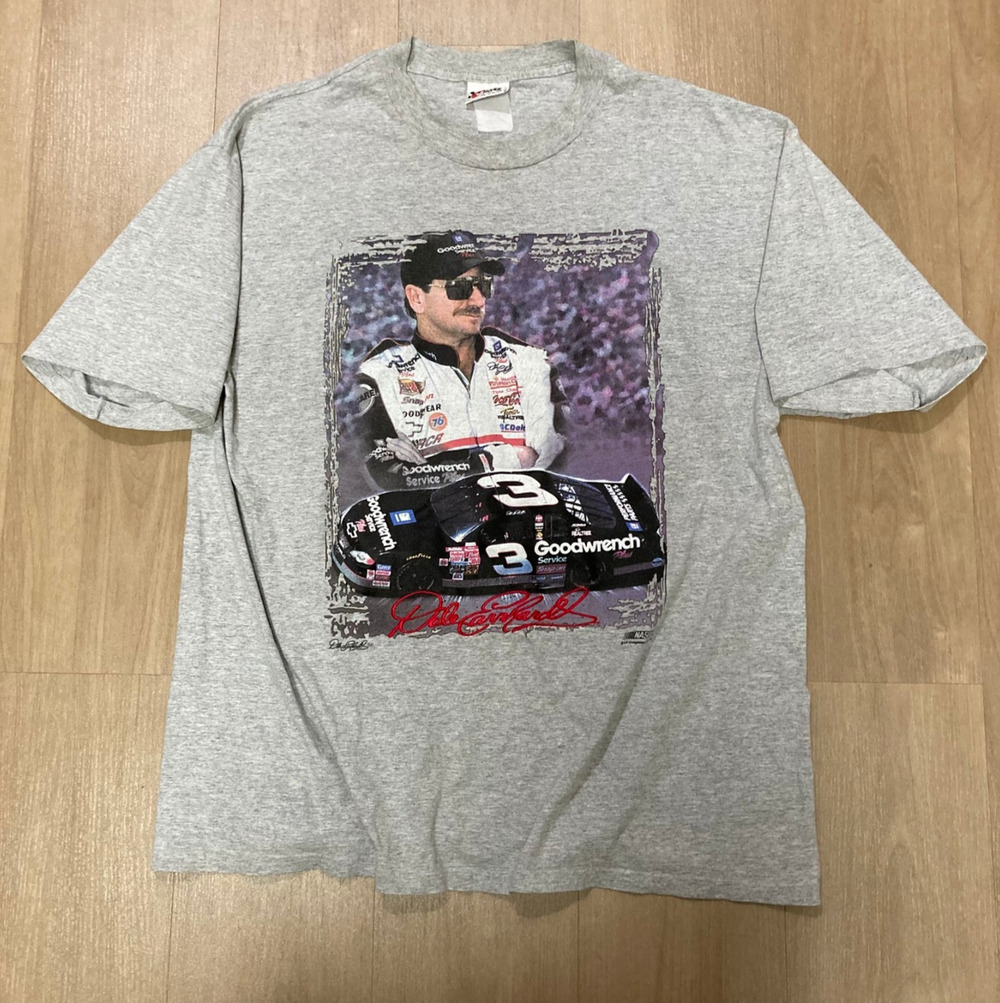 Vintage NASCAR Dale Earnhardt #3 GM Goodwrench Graphic Shirt XL Chase Authentics